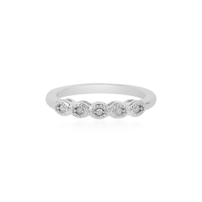 Zilveren ring met I2 (I) Diamanten