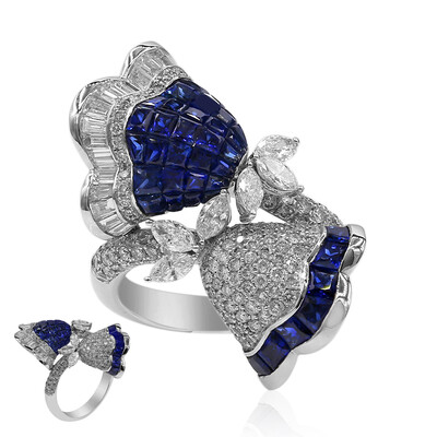 Gouden ring met blauwe saffieren (Estée Collection)