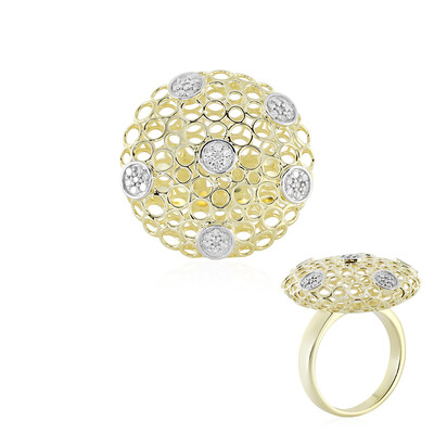 Gouden ring met I1 (I) Diamanten (Ornaments by de Melo)