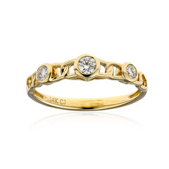 Gouden ring met een I1 (H) Diamant (CIRARI)