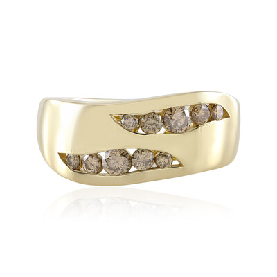 Gouden ring met I2 Champagne Diamanten (de Melo)