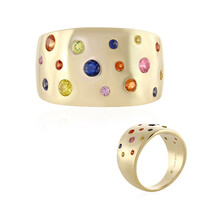 Gouden ring met een blauwe saffier (Adela Gold)