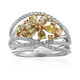 Gouden ring met SI2 Fancy Diamanten (CIRARI)