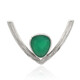 Zilveren hanger met een groene chalcedoon (MONOSONO COLLECTION)