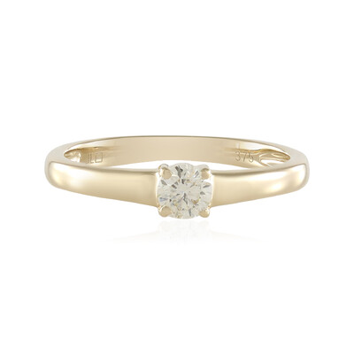 Gouden ring met een I2 Bruine Diamant