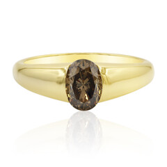 Gouden ring met een I3 Argyle-Cognac-Diamant (Mark Tremonti)