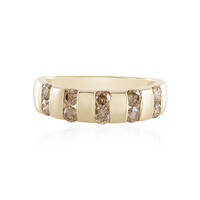 Gouden ring met I1 Bruine Diamanten