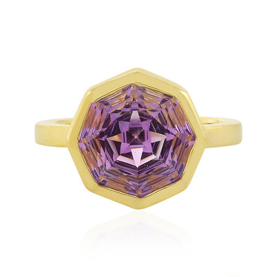 Zilveren ring met een amethist (MONOSONO COLLECTION)