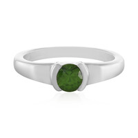 Zilveren ring met een Groene Ceylon Zirkoon