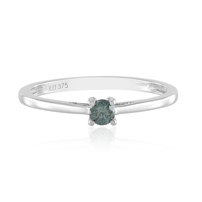 Gouden ring met een I2 Blauwe Diamant