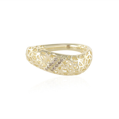 Gouden ring met I1 Bruine Diamanten (Ornaments by de Melo)