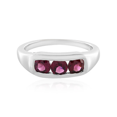 Zilveren ring met rhodolieten