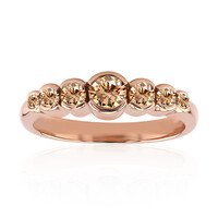 Gouden ring met een VS1 Argyle-Rose de France-Diamant