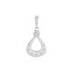 Zilveren hanger met een I2 (I) Diamant