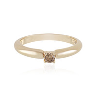 Gouden ring met een I1 Bruine Diamant