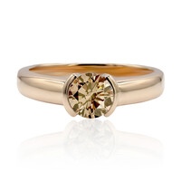 Gouden ring met een VS1 Argyle-Rose de France-Diamant