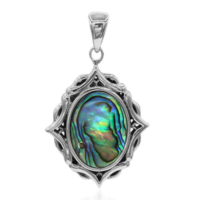 Zilveren hanger met een Abalone schelp (Art of Nature)