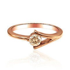 Gouden ring met een VS1 Argyle-Rose de France-Diamant