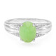 Zilveren ring met een keizerlijk chrysopraas