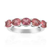 Zilveren ring met Braziliaanse roze toermalijnen (Pallanova)