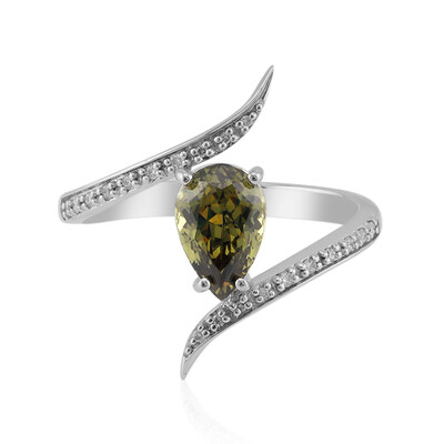 Gouden ring met een Madagaskar Demantoid (de Melo)