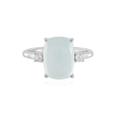 Zilveren ring met een Aqua Chalcedoon