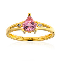 Gouden ring met een Roze diaspoor (AMAYANI)