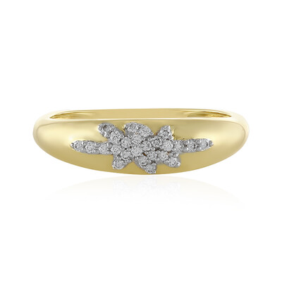 Gouden ring met Loepzuivere (F) Diamanten (LUCENT DIAMONDS)