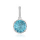 Platina hanger met een Paraiba Apatiet