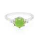 Zilveren ring met een keizerlijk chrysopraas