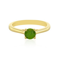 Zilveren ring met een Groene Ceylon Zirkoon