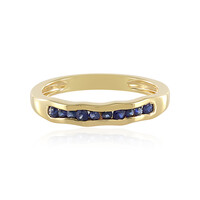 Zilveren ring met blauwe saffieren