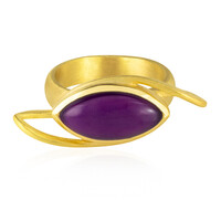 Zilveren ring met een Paarse Chalcedoon