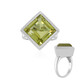 Zilveren ring met een Limoen Kwarts (MONOSONO COLLECTION)