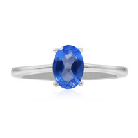 Zilveren ring met een Indigo blauwe topaas