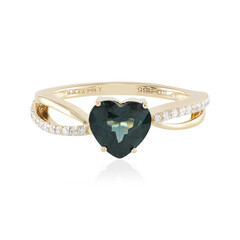 Gouden ring met een Groene Luc Yen spinel (AMAYANI)