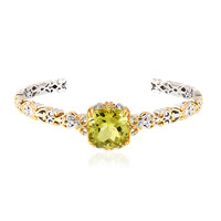 Zilveren armband met een Ouro Verde kwarts (Gems en Vogue)