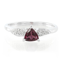 Zilveren ring met een Rajasthan rhodoliet