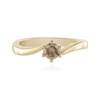 Gouden ring met een I2 Bruine Diamant