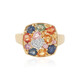 Zilveren ring met blauwe saffieren