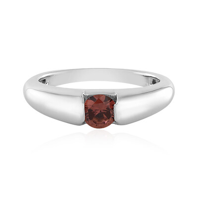 Zilveren ring met een roze zirkoon