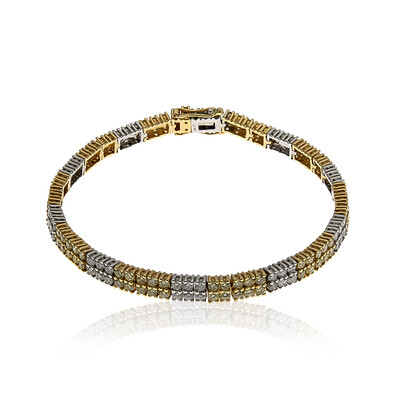 Gouden armband met gele SI1 diamanten (CIRARI)