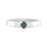 Zilveren ring met een I2 Blauwe Diamant