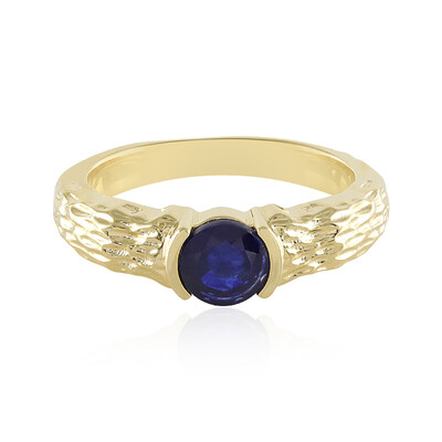 Zilveren ring met een Madagaskar Blauwe Saffier