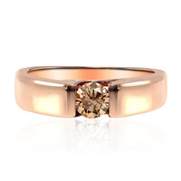 Gouden ring met een VS1 Argyle-Rose de France-Diamant