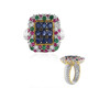 Zilveren ring met blauwe saffieren (Gems en Vogue)