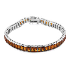 Zilveren armband met Madeira citrienstenen