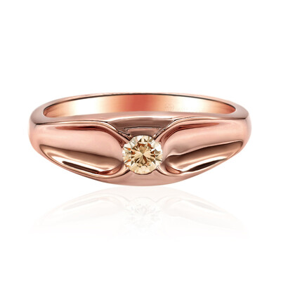 Gouden ring met een SI1 Argyle Rose De France Diamant (Annette)