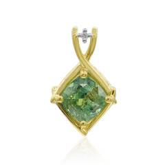 Gouden hanger met een Madagaskar Demantoid (John Ferry)