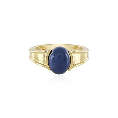 Zilveren ring met een blauwe opaal